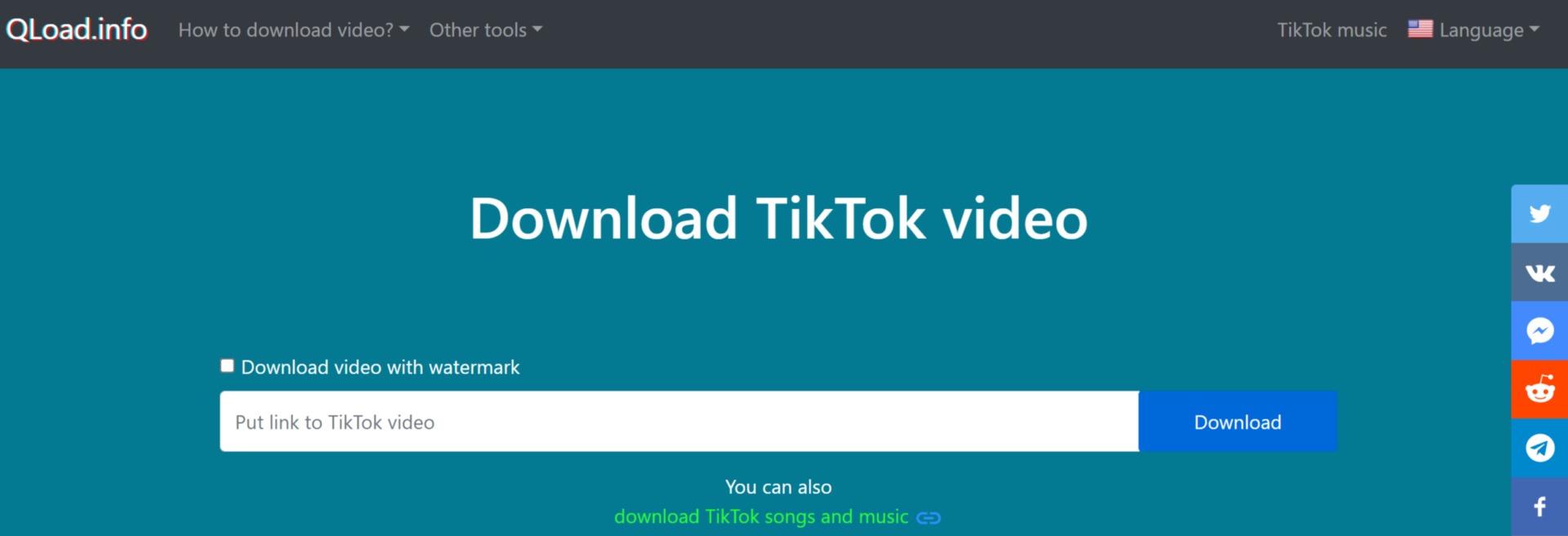 Free TikTok Video Downloader Without Watermark